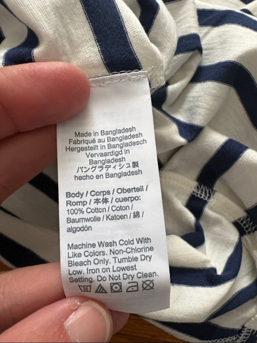 J. Crew Navy and White Striped Tee - Picture 9 of 9